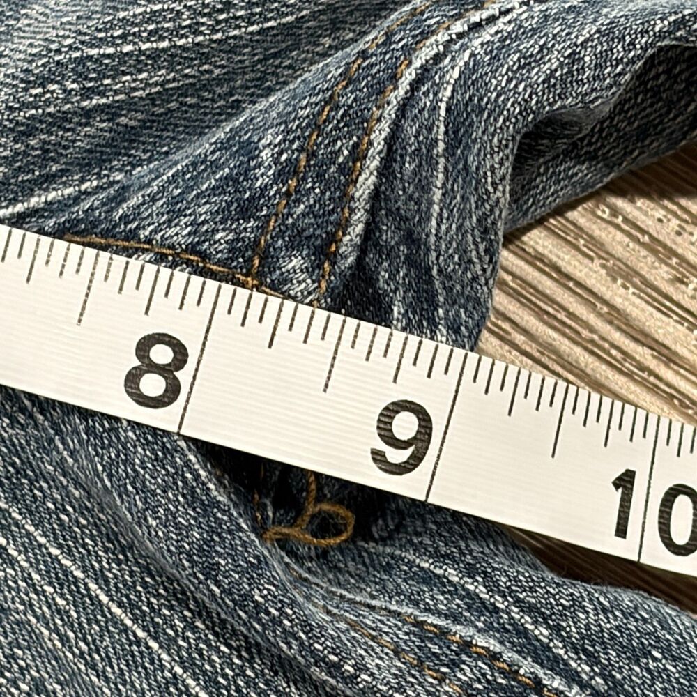 Vintage 00s Y2K Mudd Jeans Bootcut Low-Rise Jeans Women's Sz 9 31x31 Washed Blue - Picture 7 of 7